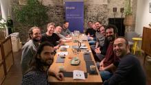 Group photo for Toptal End of Year Gathering in Budapest
