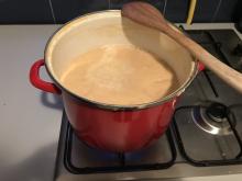 Making manjar, 66 minutes in
